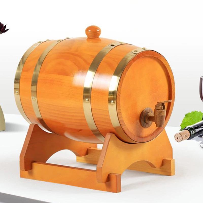 1.5L/3L Oak Wood Wine Barrel White Wine Red Wine Pine Barrel Home Decoration Beer Barrel Storage Resin Faucet Festival Gift (as the picture,1.5L)
1.5L/3L Oak Wood Wine Barrel White Wine Red Wine Pine Barrel Home Decoration Beer Barrel Storage Resin Faucet Festival Gift (as the picture,1.5L)