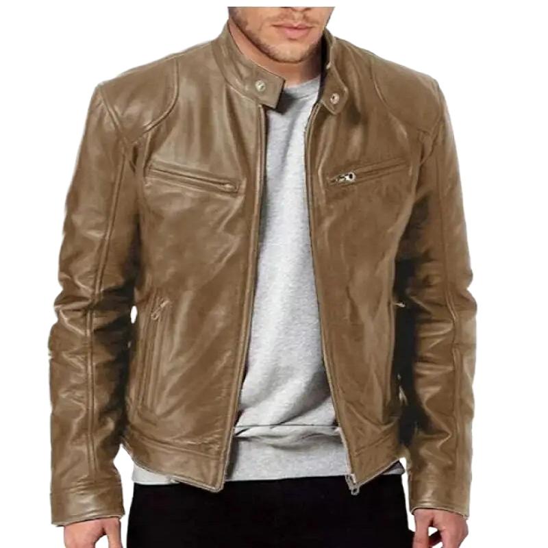 Мужская мотоциклетная кожаная куртка Slim Fit Короткое пальто с лацканами Куртки из искусственной кожи Осеннее ветрозащитное кожаное пальто Мужская одежда S хаки
Мужская мотоциклетная кожаная куртка Slim Fit Короткое пальто с лацканами Куртки из искусственной кожи Осеннее ветрозащитное кожаное пальто Мужская одежда S хаки
