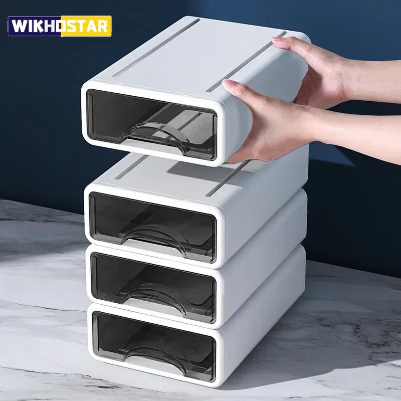 Plastic Box Desktop Organizer Drawer Makeup Storage Box Stackable Jewelry Container Large Mask Office Storage Medicine Dustproof
Plastic Box Desktop Organizer Drawer Makeup Storage Box Stackable Jewelry Container Large Mask Office Storage Medicine Dustproof