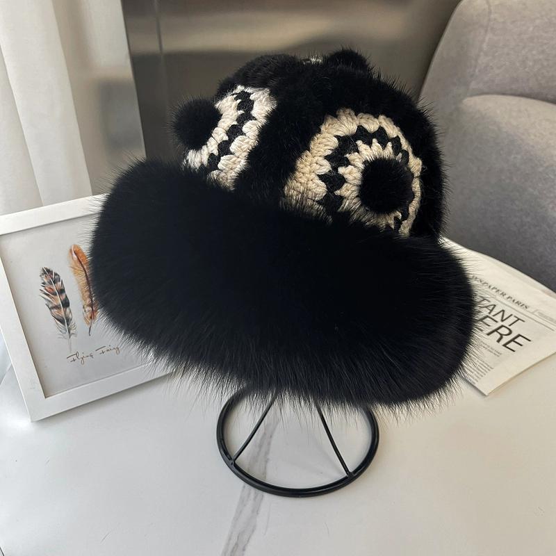 Mink Lion Hat Female Winter Warm Ear Protection Fox Hair Basin Hat Showing Face Small Bucket Hat Casual Fur Hat Tide Dark buckle adjustable
Mink Lion Hat Female Winter Warm Ear Protection Fox Hair Basin Hat Showing Face Small Bucket Hat Casual Fur Hat Tide Dark buckle adjustable