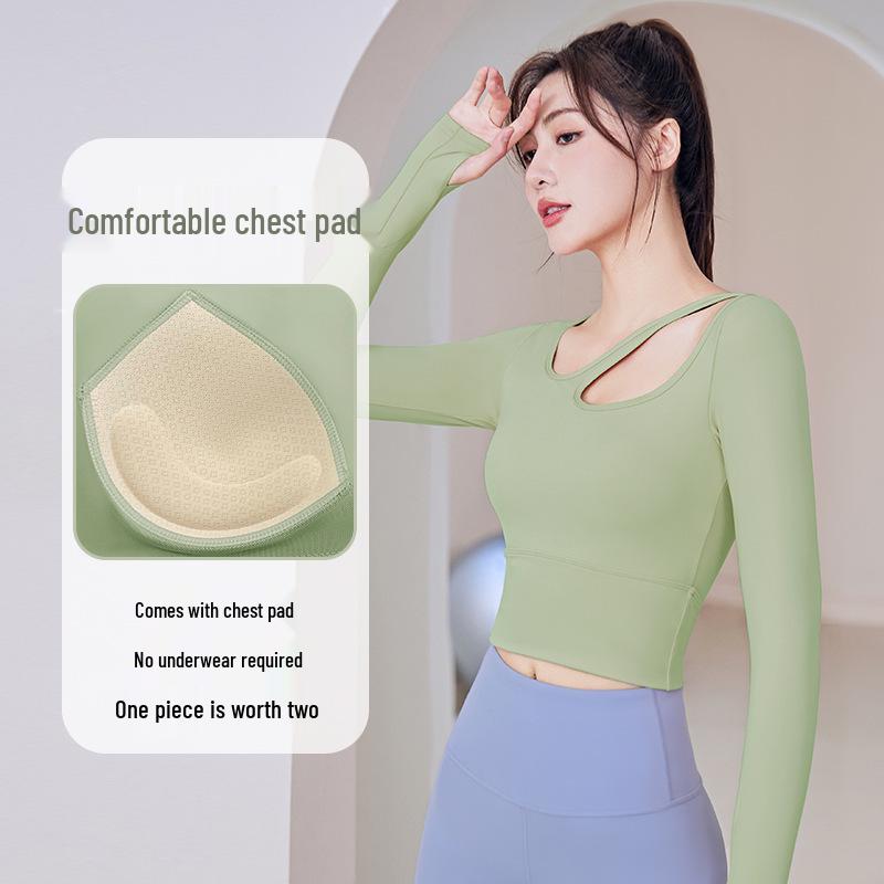 Топ для йоги с длинным рукавом и круглым вырезом Juyi с нагрудными подушечками Extra Large
Топ для йоги с длинным рукавом и круглым вырезом Juyi с нагрудными подушечками Extra Large