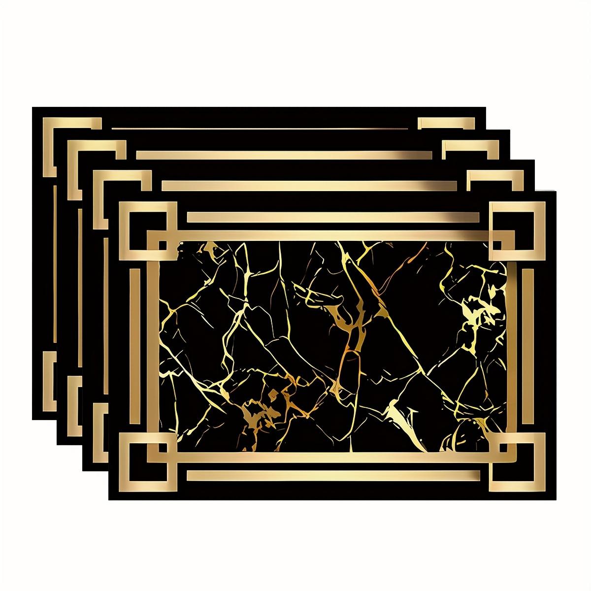 4pc Black and gold element patterned kitchen linen placemats, suitable for home dining table decoration, ideal gift decoration. 30x45cm-4pcs
4pc Black and gold element patterned kitchen linen placemats, suitable for home dining table decoration, ideal gift decoration. 30x45cm-4pcs
