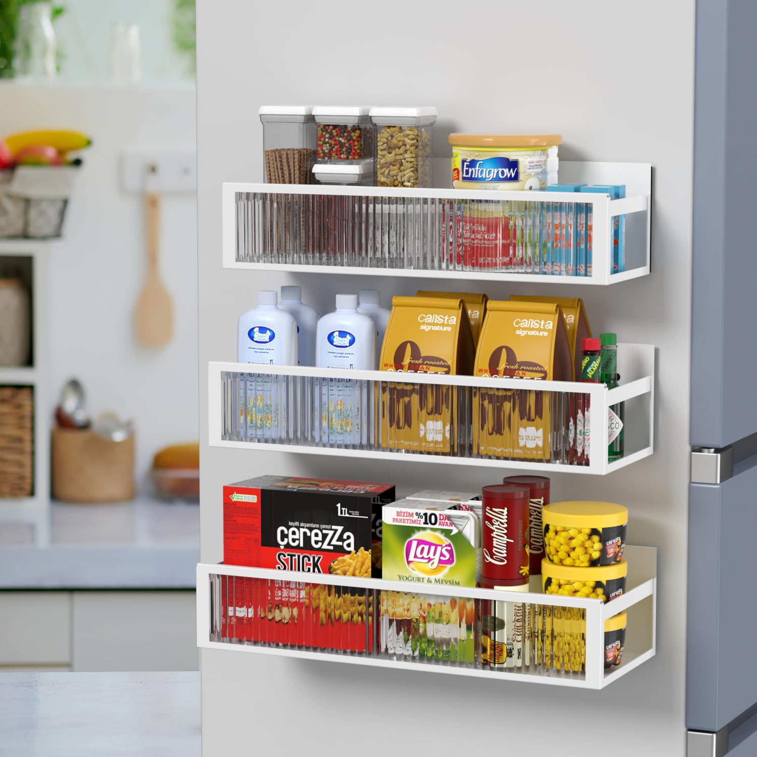 LENSKINS Magnetic Spice Strong Kitchen Spice Side Washing Scandinavian Easy No Tools White Rack, 3-Piece Set, Storage, Rack, Rack, Magnetic, белый
LENSKINS Magnetic Spice Strong Kitchen Spice Side Washing Scandinavian Easy No Tools White Rack, 3-Piece Set, Storage, Rack, Rack, Magnetic, белый