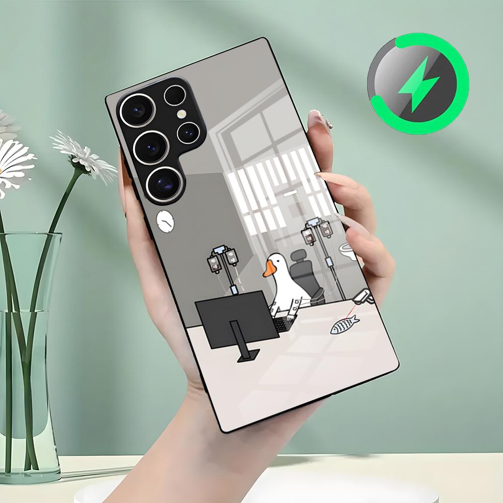 Cute Cartoon Duck Phone Case For Samsung S26 S25 S24 S23 S22 S21 S20 Edge Ultra Plus FE For Magsafe Glass Case Galaxy S24
Cute Cartoon Duck Phone Case For Samsung S26 S25 S24 S23 S22 S21 S20 Edge Ultra Plus FE For Magsafe Glass Case Galaxy S24