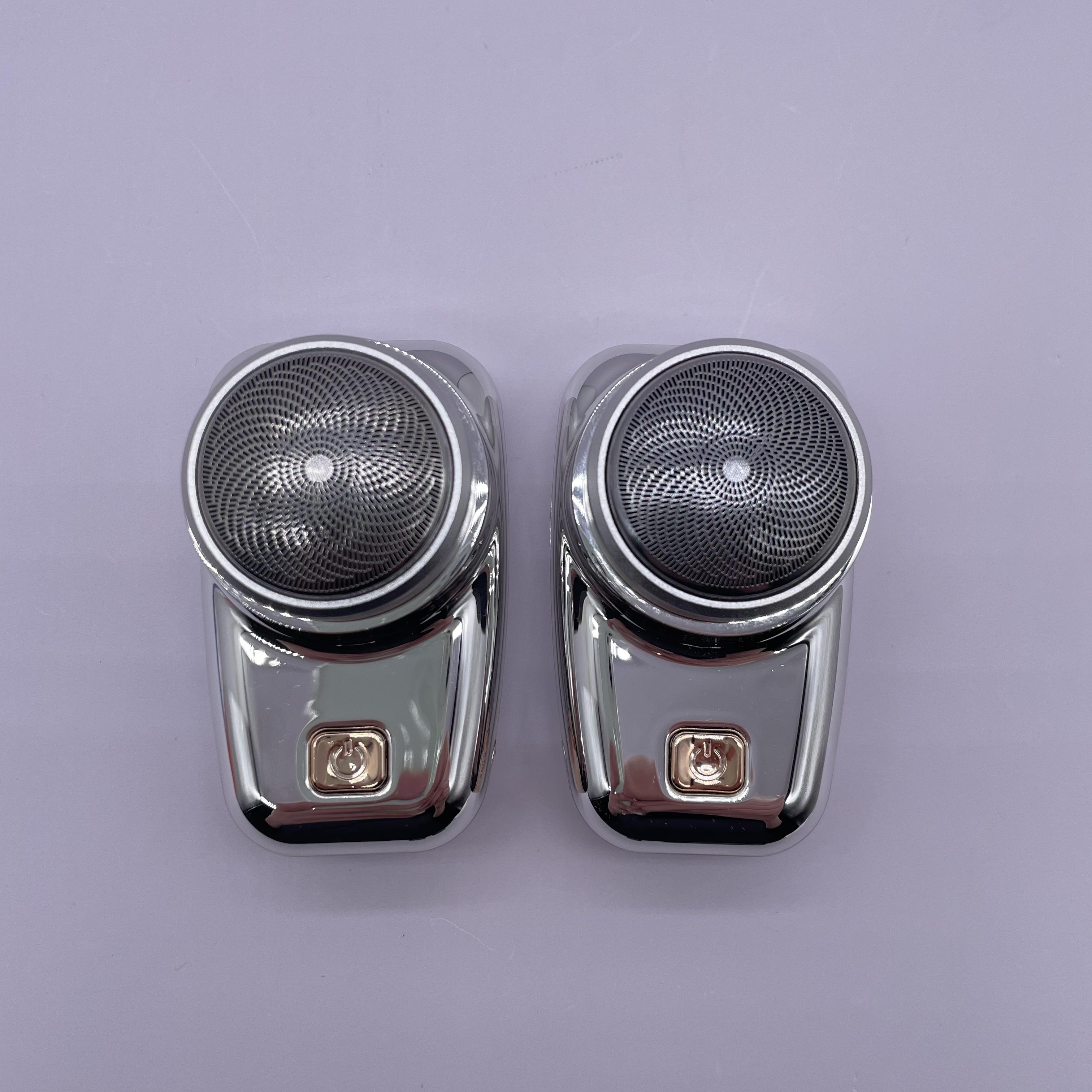 Новая водонепроницаемая перезаряжаемая мини-мужская карманная машинка, маленькая стальная мужская электробритва, 2 шт., мужские электробритвы