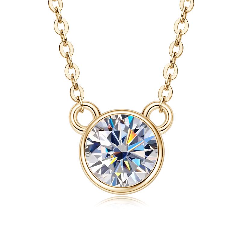 Douyin Style Influencer Moissanite Bear Pendant Silver Necklace 1 Carat 925 Silver
Douyin Style Influencer Moissanite Bear Pendant Silver Necklace 1 Carat 925 Silver