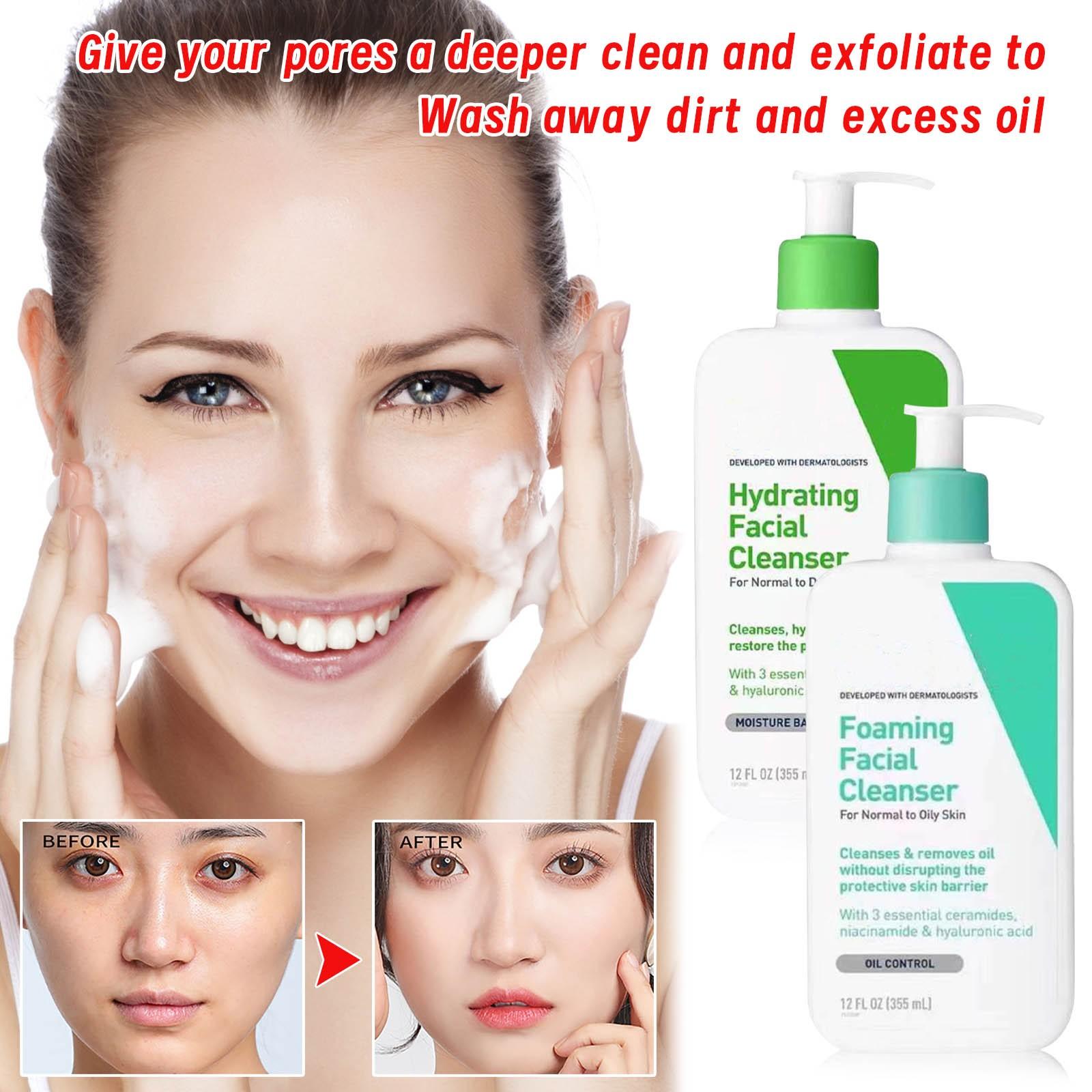 Amino Facial Cleanser Foam Facial Cleanser Exfoliating Pore Soothing Facial Cleanser Control Oil Acne And Exfoliate 355ML One Size циан
Amino Facial Cleanser Foam Facial Cleanser Exfoliating Pore Soothing Facial Cleanser Control Oil Acne And Exfoliate 355ML One Size циан