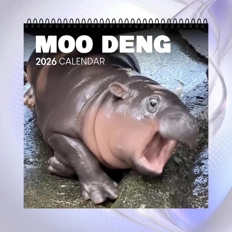 2026 Moo Deng Calenda Funny Moo Deng pygmy hippopotamus for Animal Lover, 12 Monthly Calendar Planner, Moo Deng Fans Hippo Wall 21x21cm
2026 Moo Deng Calenda Funny Moo Deng pygmy hippopotamus for Animal Lover, 12 Monthly Calendar Planner, Moo Deng Fans Hippo Wall 21x21cm
