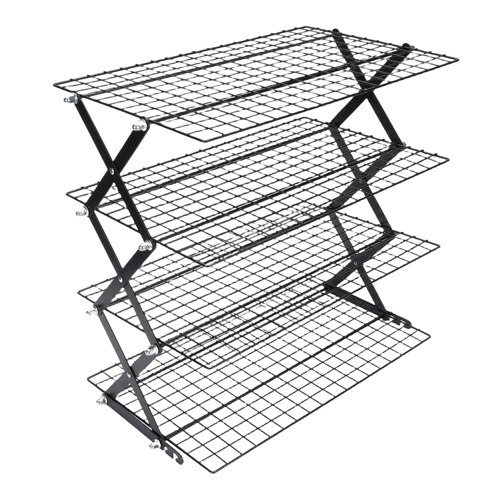 Kitchen Countertop Storage Rack Foldable Stainless Steel Space Saving Shelf for Drying Food 3 Tier
Kitchen Countertop Storage Rack Foldable Stainless Steel Space Saving Shelf for Drying Food 3 Tier