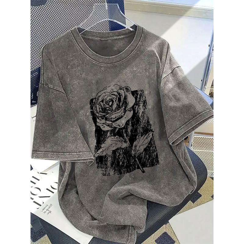 Men S Heavyweight Vintage Washed Pure Short-Sleeve T-Shirt with Creative Trendy Graphic Prints, Comfortable, Loose-Fitting, for Casual Outings, Sports 5XL сірий
Men S Heavyweight Vintage Washed Pure Short-Sleeve T-Shirt with Creative Trendy Graphic Prints, Comfortable, Loose-Fitting, for Casual Outings, Sports 5XL сірий