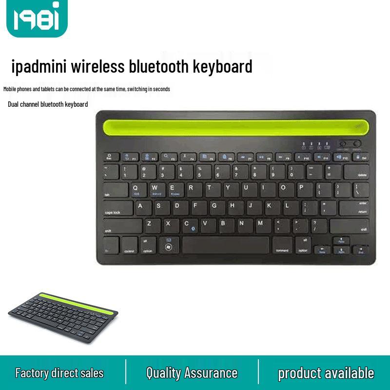 Wireless Bluetooth Keyboard with Card Slot for Tablets & Phones - Dual Channel, Universal Compatibility чорний
Wireless Bluetooth Keyboard with Card Slot for Tablets & Phones - Dual Channel, Universal Compatibility чорний