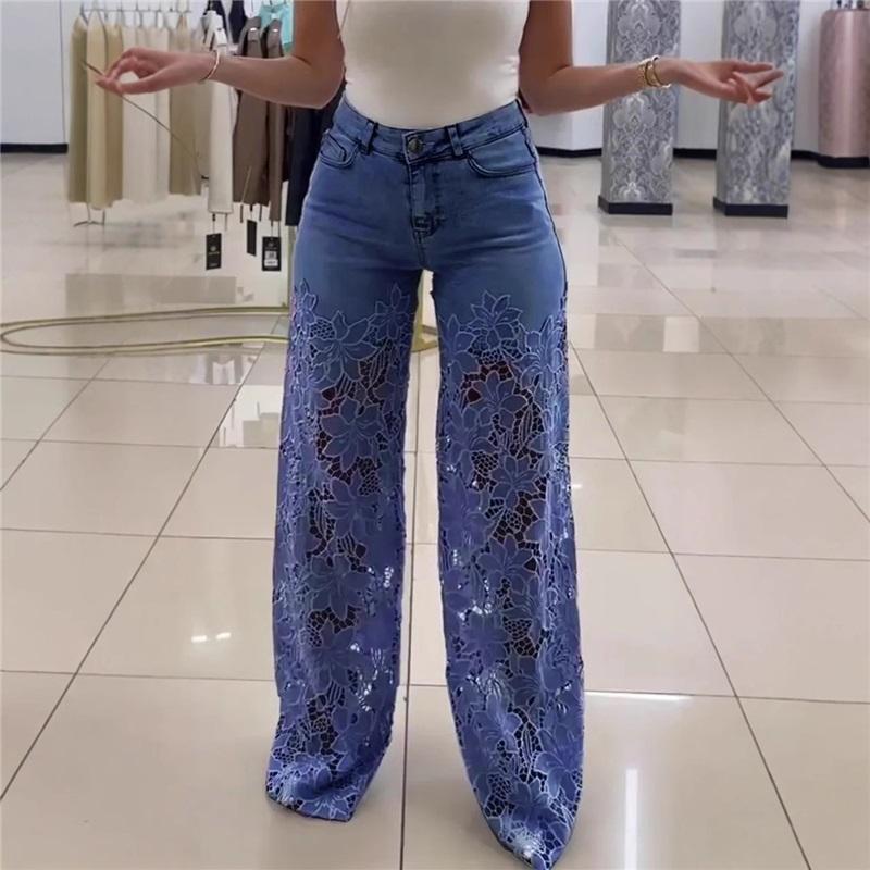 Spring Summer Fashion Versatile Lace Insert Denim Pleated Casual Pants Trendy Relaxed Pants For Women Stylish Everyday Wear L чёрный
Spring Summer Fashion Versatile Lace Insert Denim Pleated Casual Pants Trendy Relaxed Pants For Women Stylish Everyday Wear L чёрный