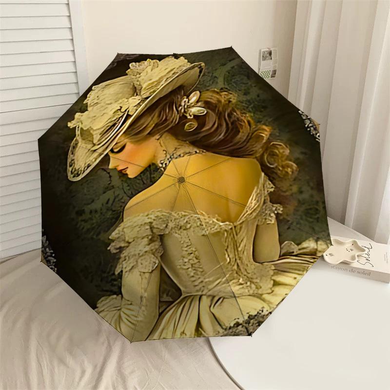 1PC hat lace Automatic Open/Close Umbrella with Windproof, 8-Rib Sturdy Canopy, Durable Ribs, Fashionable Design, 1315A
1PC hat lace Automatic Open/Close Umbrella with Windproof, 8-Rib Sturdy Canopy, Durable Ribs, Fashionable Design, 1315A