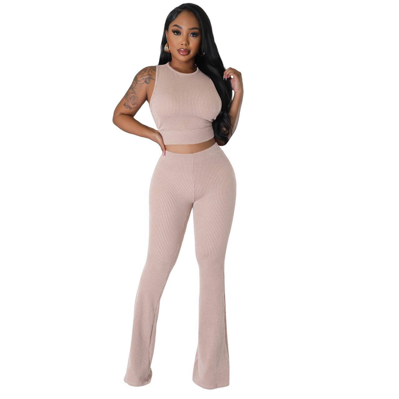 F5001 Women s Ribbed Sleeveless Vest & Wide-Leg Pants Set Extra Large хакі
F5001 Women s Ribbed Sleeveless Vest & Wide-Leg Pants Set Extra Large хакі