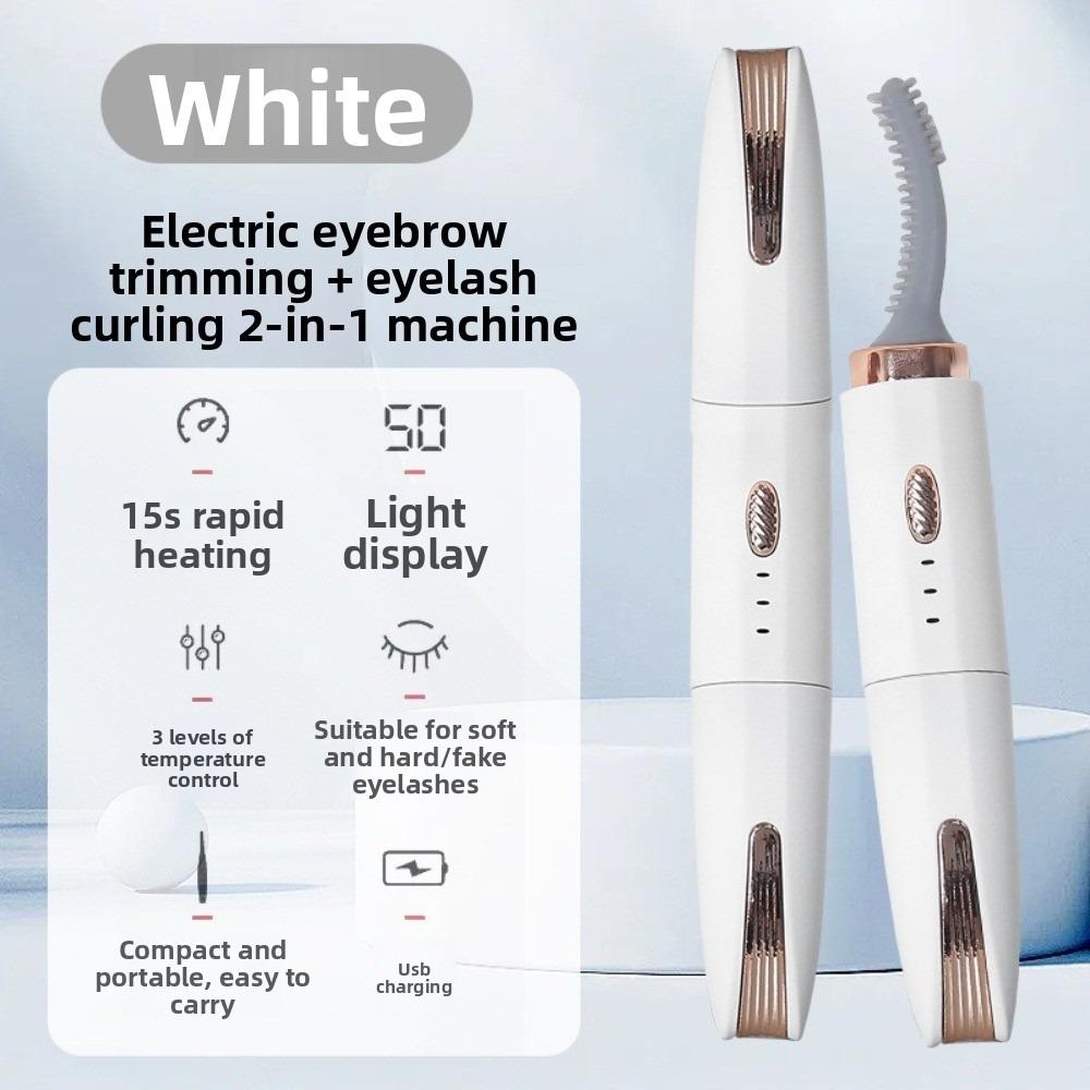 2 in 1 Heated Eyelash Curler Fast Heating Eyebrow Trimmer New Electric Eyelash Curler Beauty Tool белый
2 in 1 Heated Eyelash Curler Fast Heating Eyebrow Trimmer New Electric Eyelash Curler Beauty Tool белый