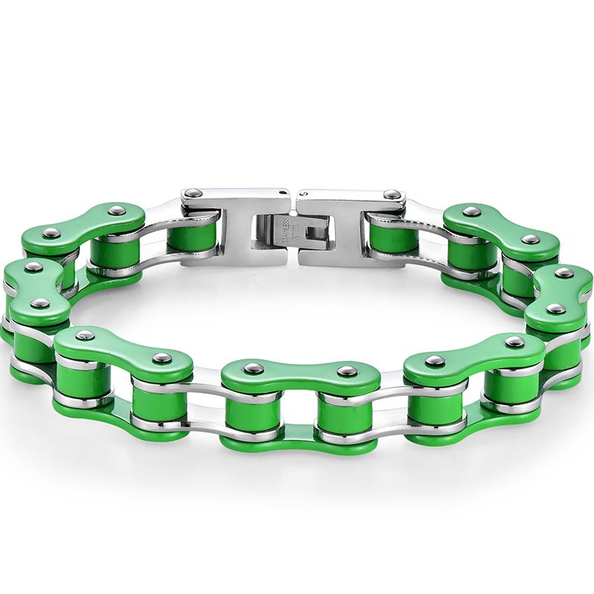Мужские браслеты в стиле панк из велосипедной цепи шириной 10 мм, зеленого цвета, из нержавеющей стали, с велосипедными звеньями, мужской браслет, ювелирные подарки на день рождения для него 21.5CM зелёный
Мужские браслеты в стиле панк из велосипедной цепи шириной 10 мм, зеленого цвета, из нержавеющей стали, с велосипедными звеньями, мужской браслет, ювелирные подарки на день рождения для него 21.5CM зелёный