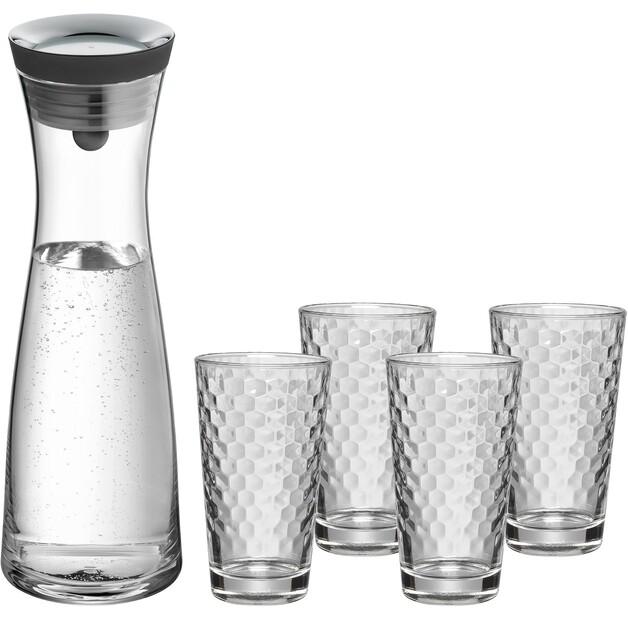 Набор для воды WMF Basic: графин + 4 стакана, 5 предметов (94.8659.990/3201008162)
Набор для воды WMF Basic: графин + 4 стакана, 5 предметов (94.8659.990/3201008162)