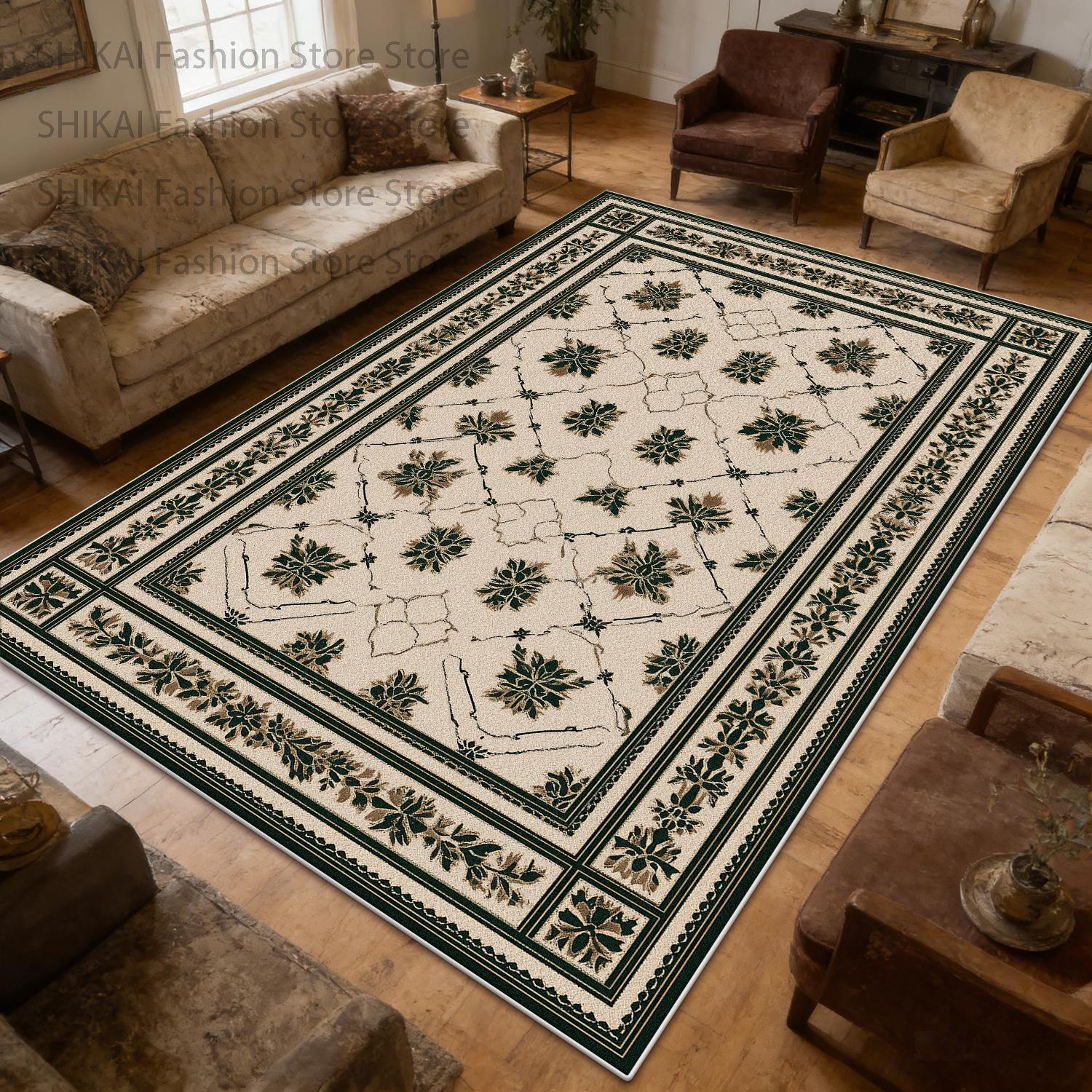 Off-white Vintage Ethnic Style Washable Fluffy Rug Decoration Living Room Antiskid Carpet Foldable Short Velvet Coffee Table Mat 60x90cm
Off-white Vintage Ethnic Style Washable Fluffy Rug Decoration Living Room Antiskid Carpet Foldable Short Velvet Coffee Table Mat 60x90cm