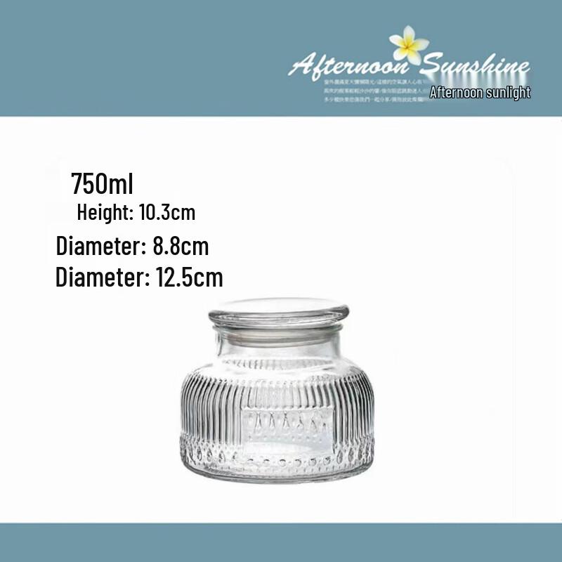 ZISIZ Retro Patterned Glass Storage Jar Set
ZISIZ Retro Patterned Glass Storage Jar Set