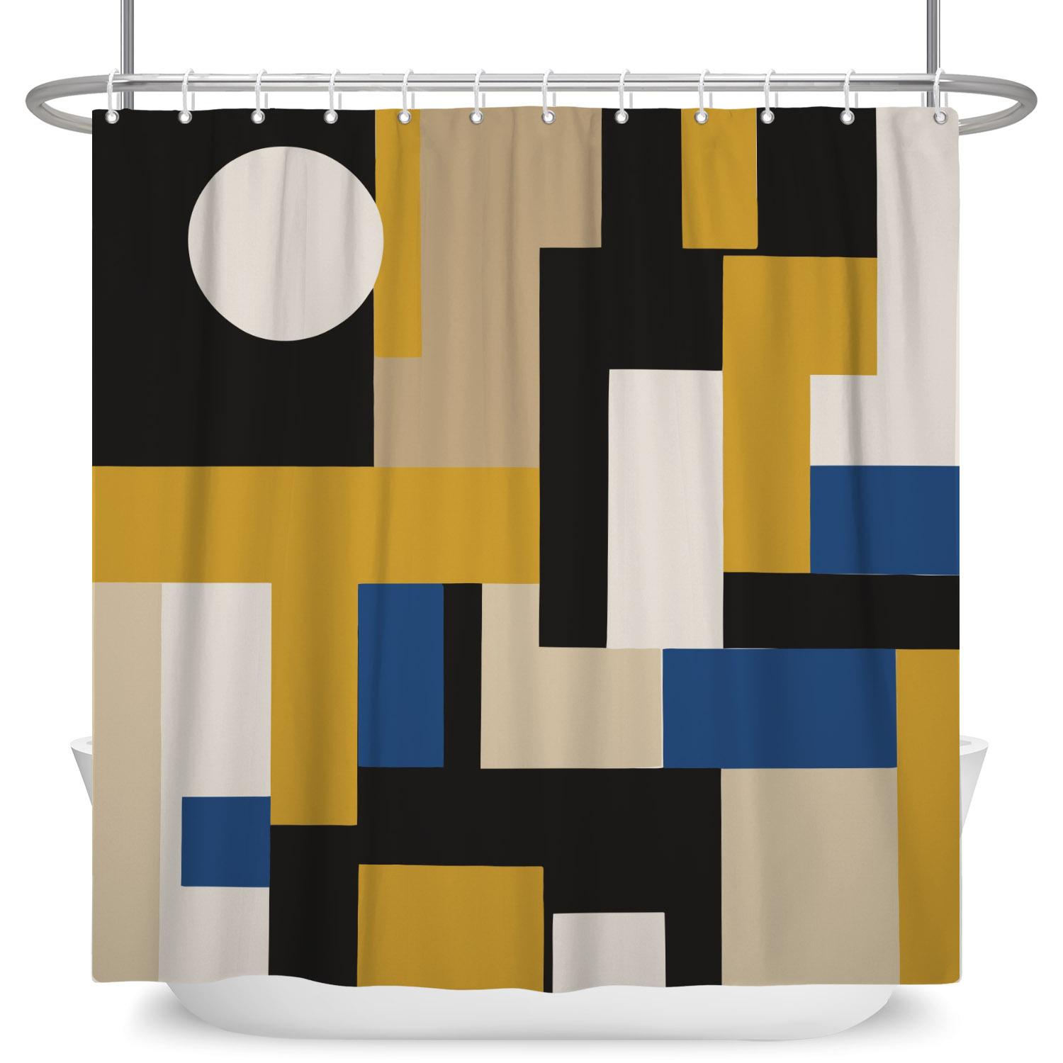 3d Bathroom Curtains Colorful Geometry Shower Curtains Waterproof Polyester Fabric With Hooks Home Decor Washable Bath Curtain W90 x H180cm
3d Bathroom Curtains Colorful Geometry Shower Curtains Waterproof Polyester Fabric With Hooks Home Decor Washable Bath Curtain W90 x H180cm