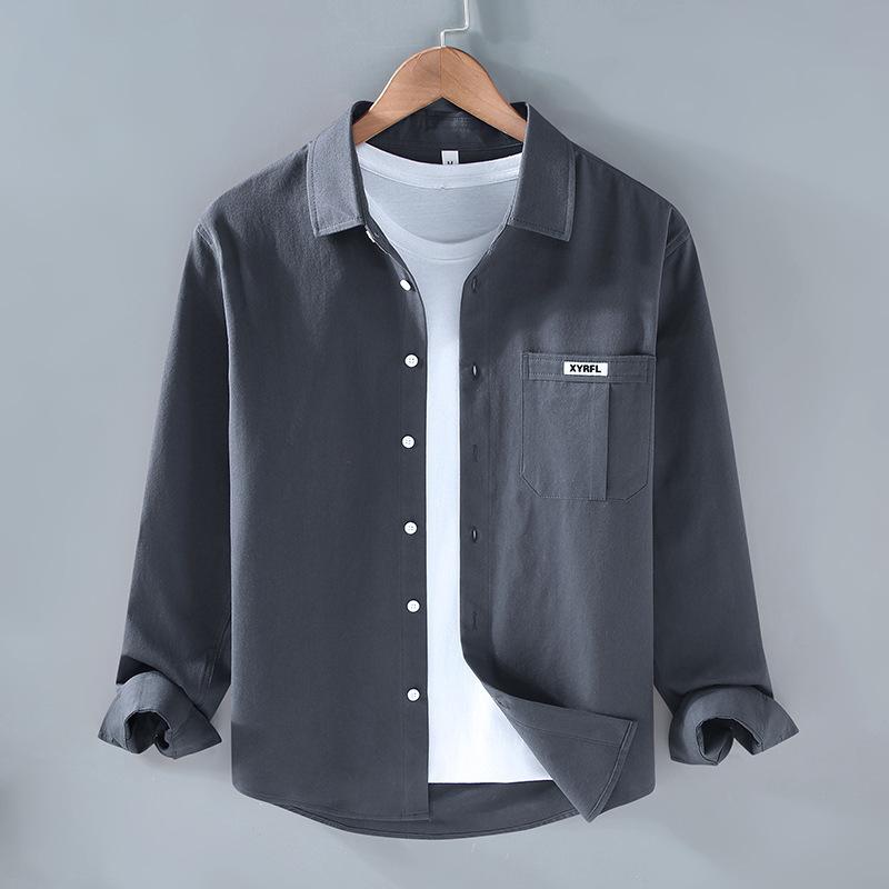 High-end American-style casual pocket cotton shirt for men, long-sleeved, new autumn and winter Japanese retro workwear shirt 3XL темно-сірий
High-end American-style casual pocket cotton shirt for men, long-sleeved, new autumn and winter Japanese retro workwear shirt 3XL темно-сірий