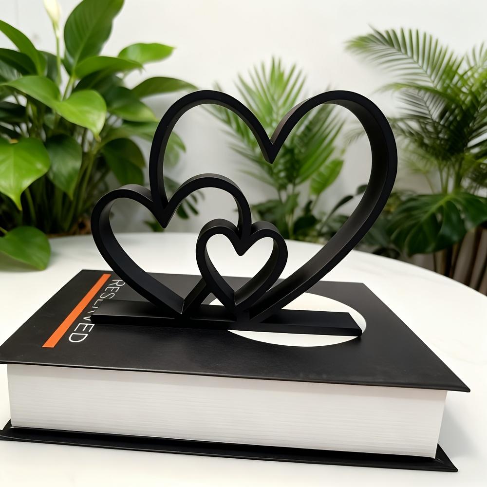 Three Love Connected Statues - Heart Shaped Romantic Couple Sculpture, Love Themed Ornament, Romantic Couple Anniversary чорний
Three Love Connected Statues - Heart Shaped Romantic Couple Sculpture, Love Themed Ornament, Romantic Couple Anniversary чорний