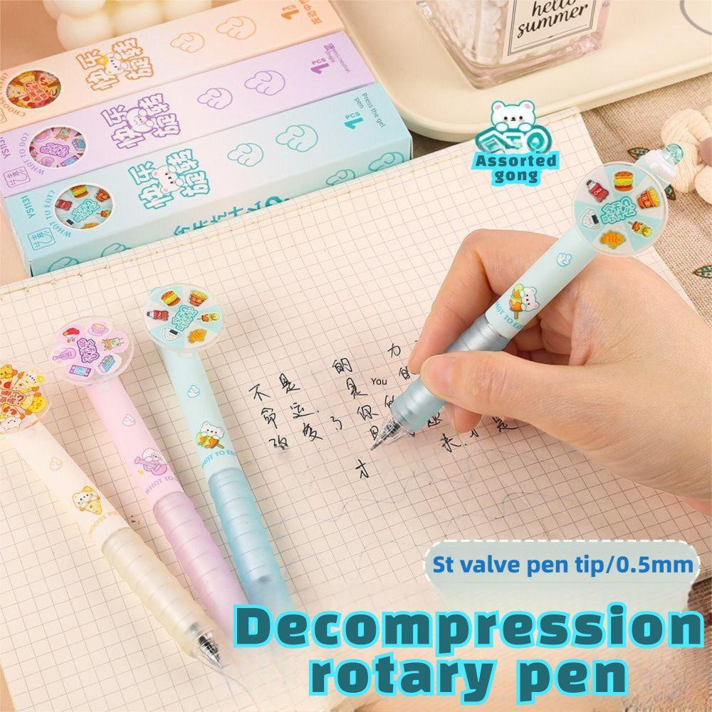 with Turntable Press Pen 0.5 Mm Black Pen High Quality Decompression Pen School фіолетовий
with Turntable Press Pen 0.5 Mm Black Pen High Quality Decompression Pen School фіолетовий