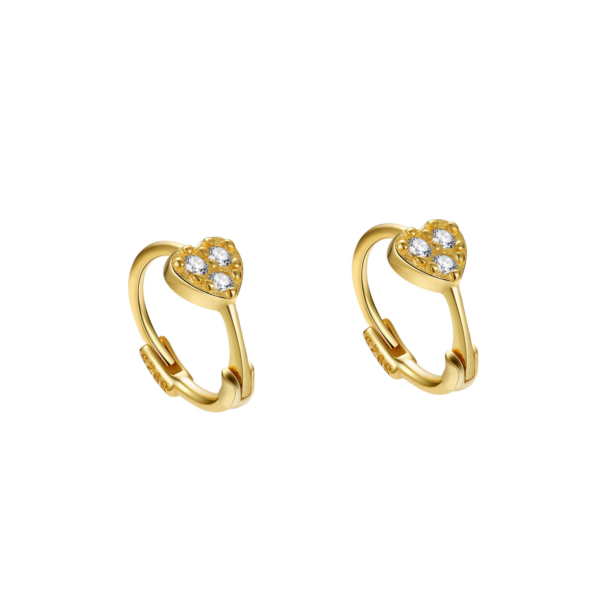 Authentic S925 Sterling Silver Heart Zircon Earrings for Women Sweet Exquisite Design Fashion Jewelry золотий
Authentic S925 Sterling Silver Heart Zircon Earrings for Women Sweet Exquisite Design Fashion Jewelry золотий