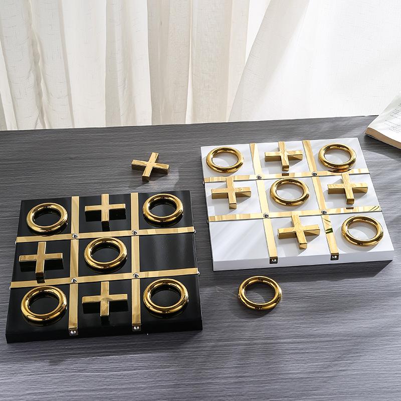 Nordic Luxury Chess & Checkers Ornament - High-End Metal Home Decor Craft чорний
Nordic Luxury Chess & Checkers Ornament - High-End Metal Home Decor Craft чорний
