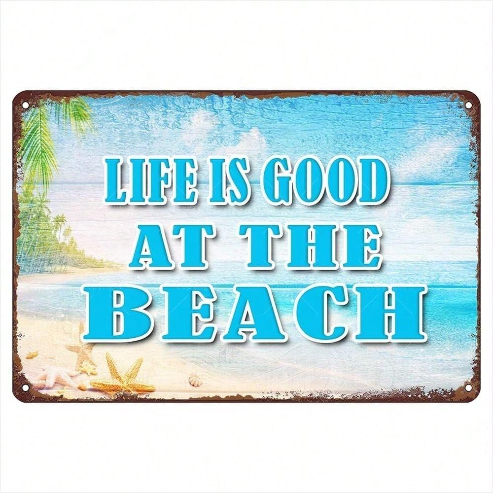 Vintage Metal Poster Beach Surf Sign for Wall Art, Retro Tin Plate Home Bar Decoration 12x8 Inch
Vintage Metal Poster Beach Surf Sign for Wall Art, Retro Tin Plate Home Bar Decoration 12x8 Inch