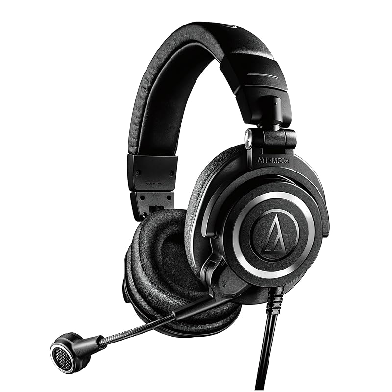 audio technica ATH-M50xSTS headset wired XLR condenser microphone Headphone part: 3.5mm TRS connection Microphone section: XLR connection streamer
audio technica ATH-M50xSTS headset wired XLR condenser microphone Headphone part: 3.5mm TRS connection Microphone section: XLR connection streamer