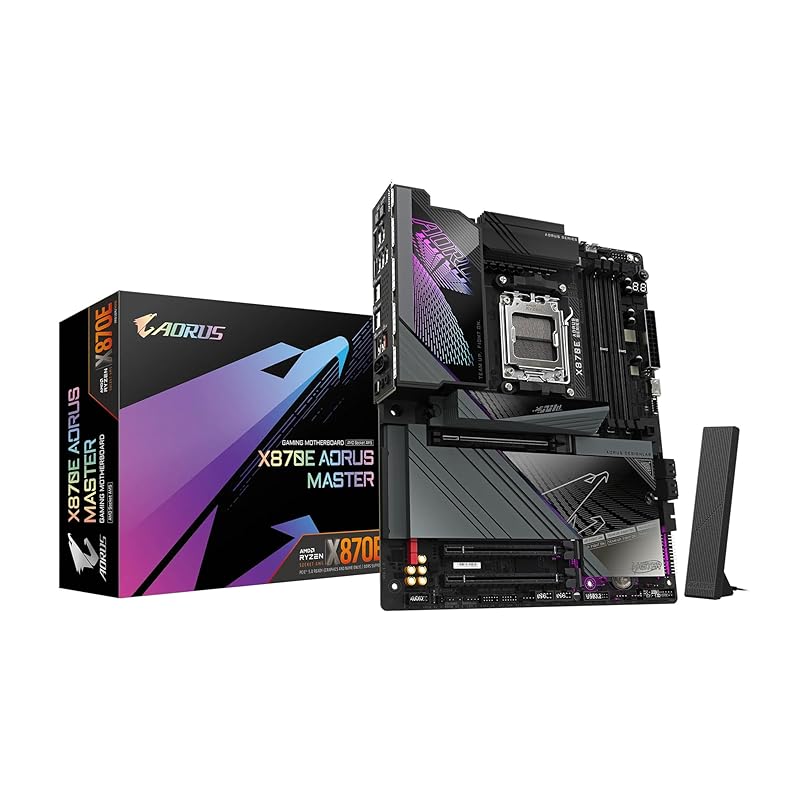 GIGABYTE X870E AORUS MASTER - AMD Ryzen for ATX Top luxury gaming motherboards MB6569
GIGABYTE X870E AORUS MASTER - AMD Ryzen for ATX Top luxury gaming motherboards MB6569