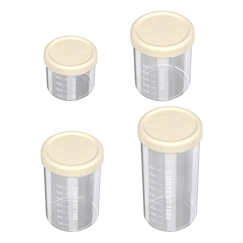 4 Pieces Clear Kitchen Canisters Set for Cereal Spices Airtights Seal Moisture Proof Designs 1
4 Pieces Clear Kitchen Canisters Set for Cereal Spices Airtights Seal Moisture Proof Designs 1