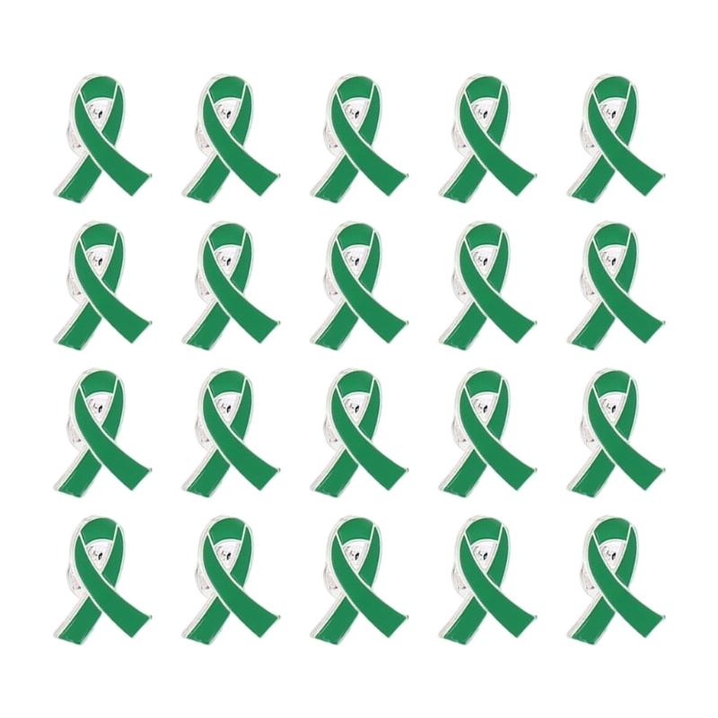 Alloy Ribbon Corsage Pins for Volunteers Pack of 20pcs Cancer Awareness Brooch Charity Jewelry Gift Giving зелений
Alloy Ribbon Corsage Pins for Volunteers Pack of 20pcs Cancer Awareness Brooch Charity Jewelry Gift Giving зелений
