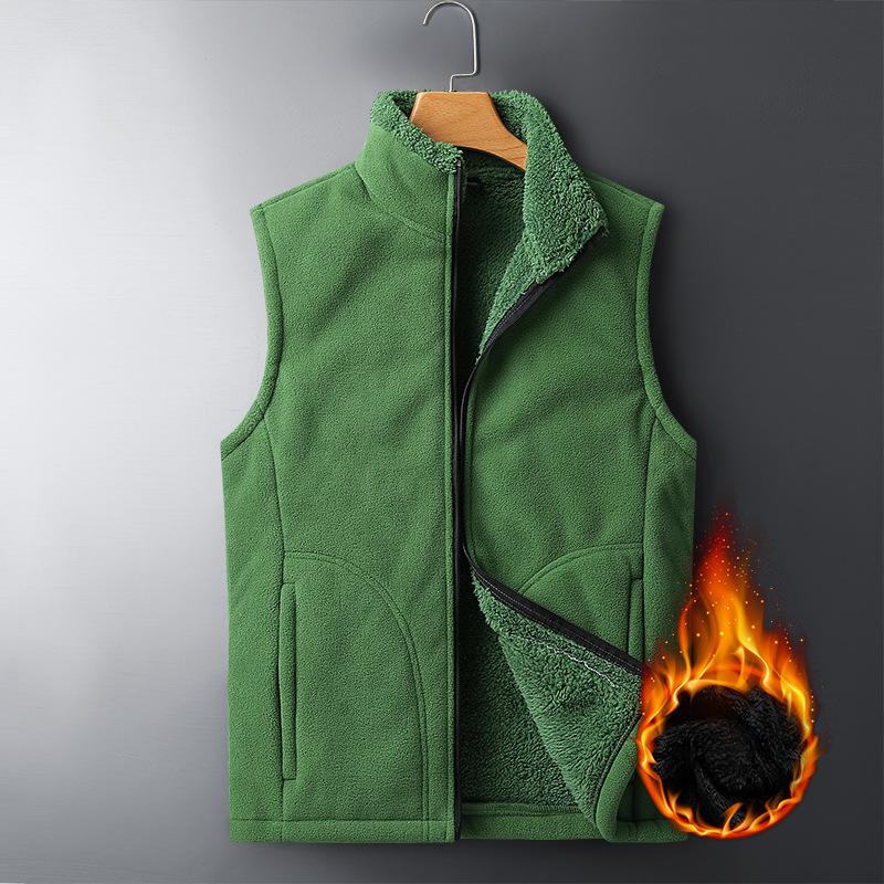 Осенне-зимний мужской жилет из бархата, однотонный жилет из овечьего флиса, большой размер, толстый, теплый, мягкий, модный, терможилет для мужчин 8XL зелёный
Осенне-зимний мужской жилет из бархата, однотонный жилет из овечьего флиса, большой размер, толстый, теплый, мягкий, модный, терможилет для мужчин 8XL зелёный