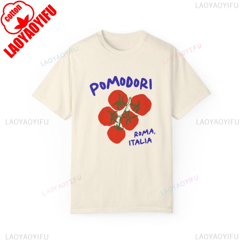 Pomodori Tee Tomato Pattern Shirt Italian Summer Shirt Classical RoUnisex Style Italian Upperwear Contemporary European Summer Tops 4XL
Pomodori Tee Tomato Pattern Shirt Italian Summer Shirt Classical RoUnisex Style Italian Upperwear Contemporary European Summer Tops 4XL
