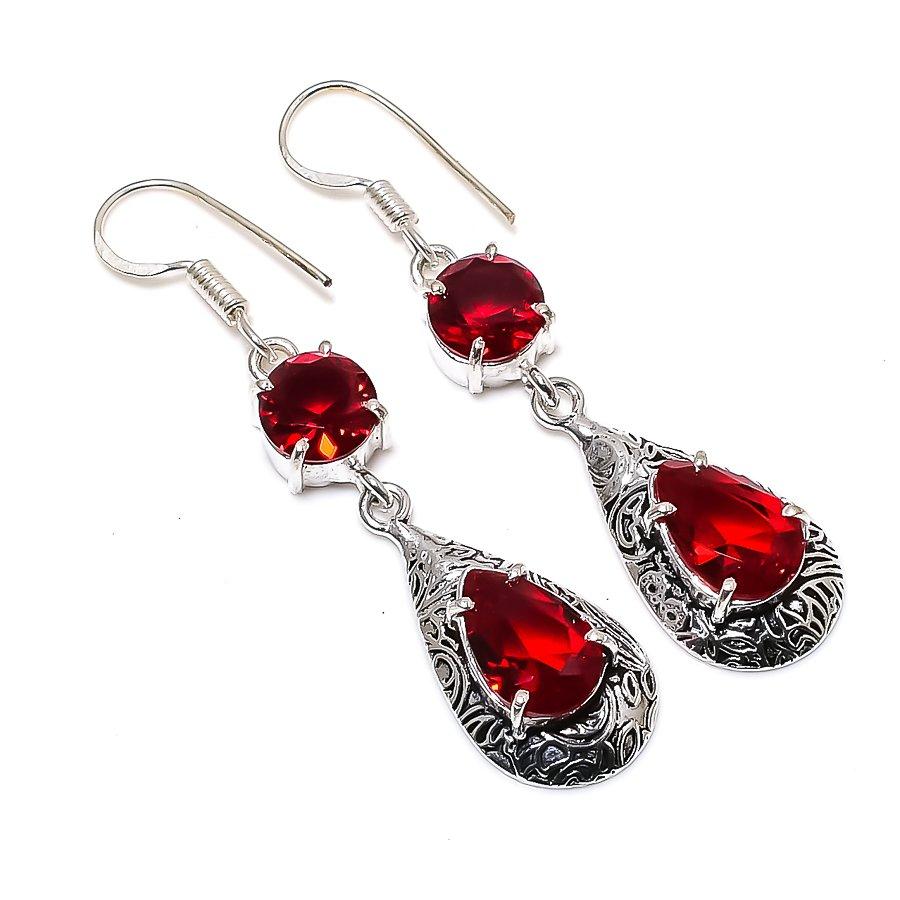 Ювелирные серьги из стерлингового серебра 925 пробы с натуральным мозамбикским гранатом 2,17 дюйма Y8b28
Ювелирные серьги из стерлингового серебра 925 пробы с натуральным мозамбикским гранатом 2,17 дюйма Y8b28