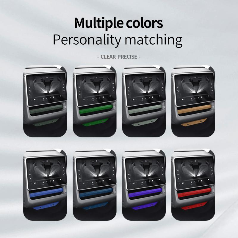 Car Rear Air Outlet Trim Panel Stickers Made of Alcantara For Tesla Model 3 Highland 2024 decorative Auto Interior Accessories
Car Rear Air Outlet Trim Panel Stickers Made of Alcantara For Tesla Model 3 Highland 2024 decorative Auto Interior Accessories