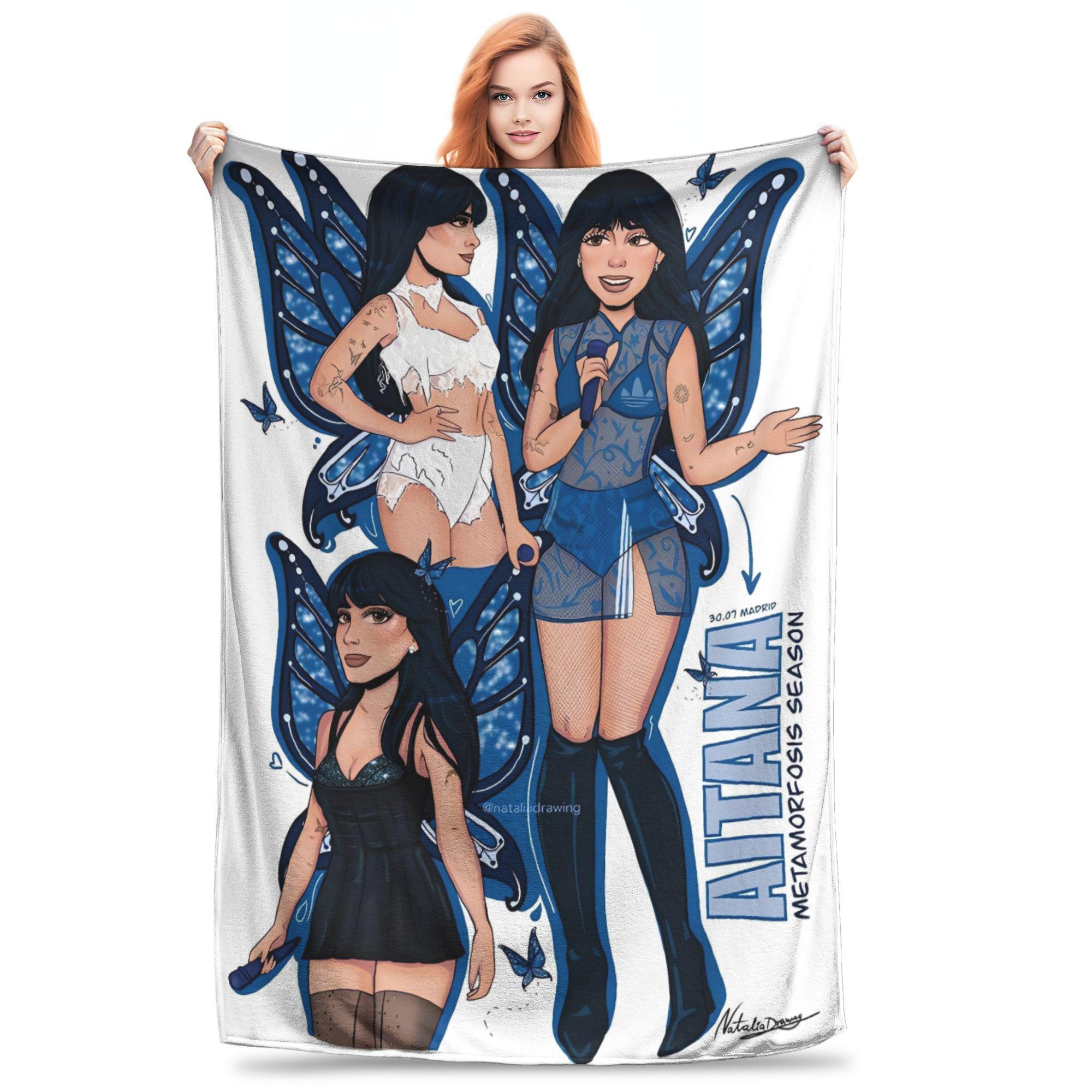 Aitana Music Singer Flannel Blanket Winter Soft Durable Throw Blanket for Students Home Street Trend Bedspread Sofa Bed Cover 75x90cm
Aitana Music Singer Flannel Blanket Winter Soft Durable Throw Blanket for Students Home Street Trend Bedspread Sofa Bed Cover 75x90cm