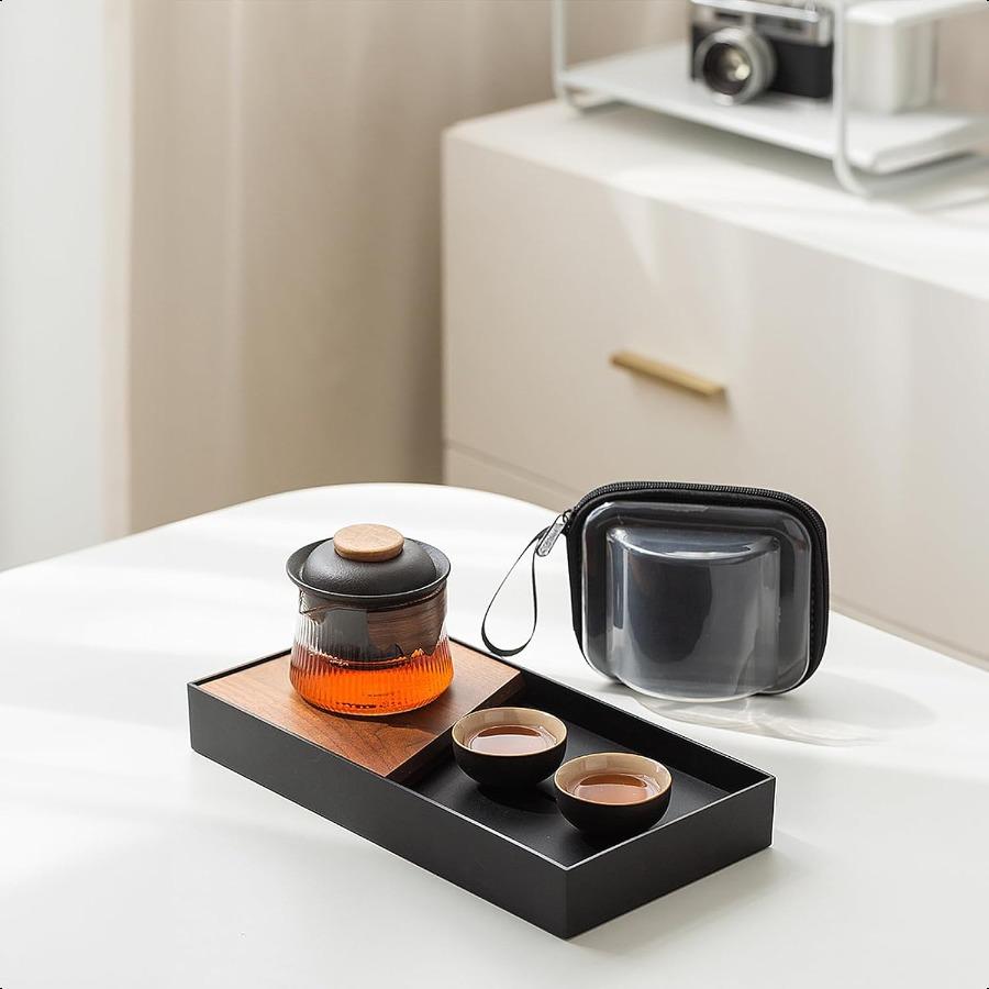 fanquare Керамический чайник для заваривания чая на 2 персоны Фарфоровый набор для чая Кунг-фу с миниатюрными чашками Чайный заварник Портативная сумка для путешествий Чайник United States
fanquare Керамический чайник для заваривания чая на 2 персоны Фарфоровый набор для чая Кунг-фу с миниатюрными чашками Чайный заварник Портативная сумка для путешествий Чайник United States