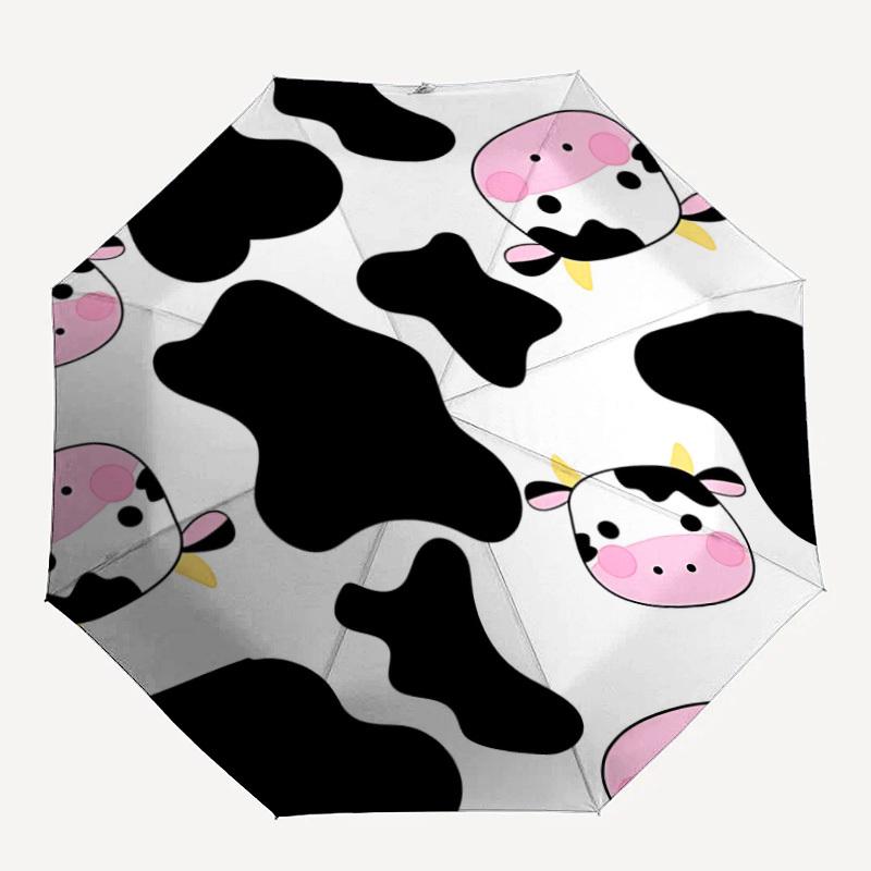 1pc Cow Pattern Automatic Folding Umbrella Portable Collapsible 8-Rib Umbrella for All Seasons, Casual Outdoor Accessory, B57
1pc Cow Pattern Automatic Folding Umbrella Portable Collapsible 8-Rib Umbrella for All Seasons, Casual Outdoor Accessory, B57
