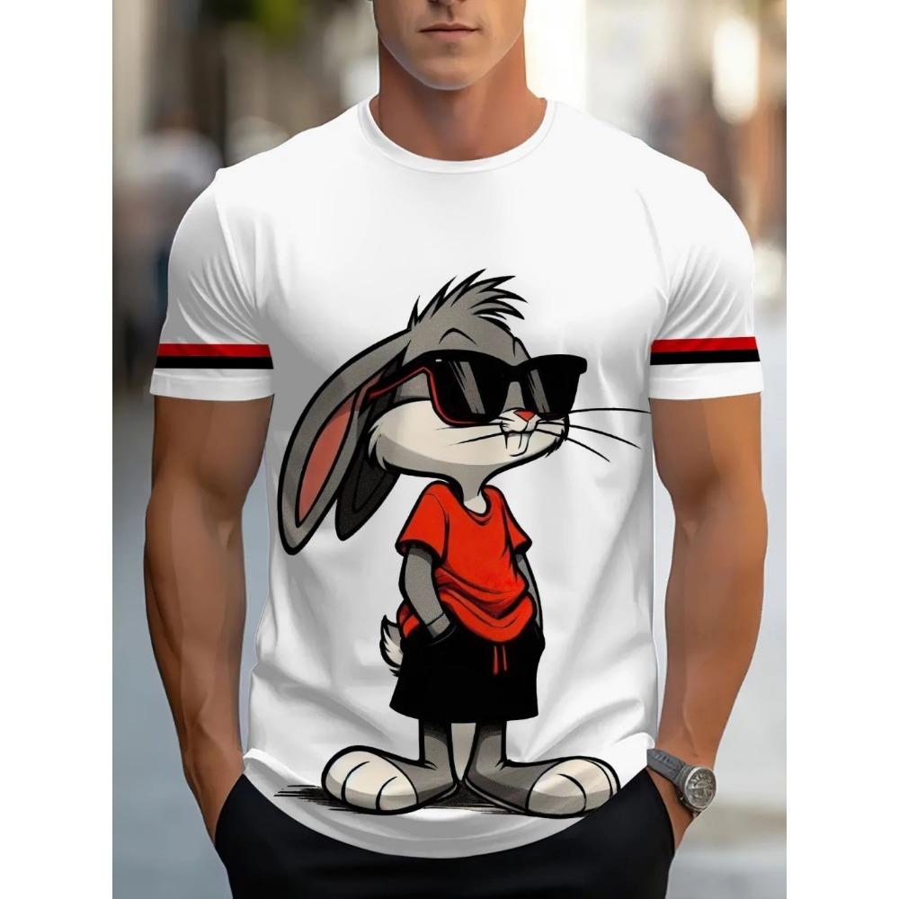 2026 New Men s Personalized Cartoon Rabbit T-shirt Street Style Short Sleeve Comfortable Quick Drying Fabric Top M
2026 New Men s Personalized Cartoon Rabbit T-shirt Street Style Short Sleeve Comfortable Quick Drying Fabric Top M