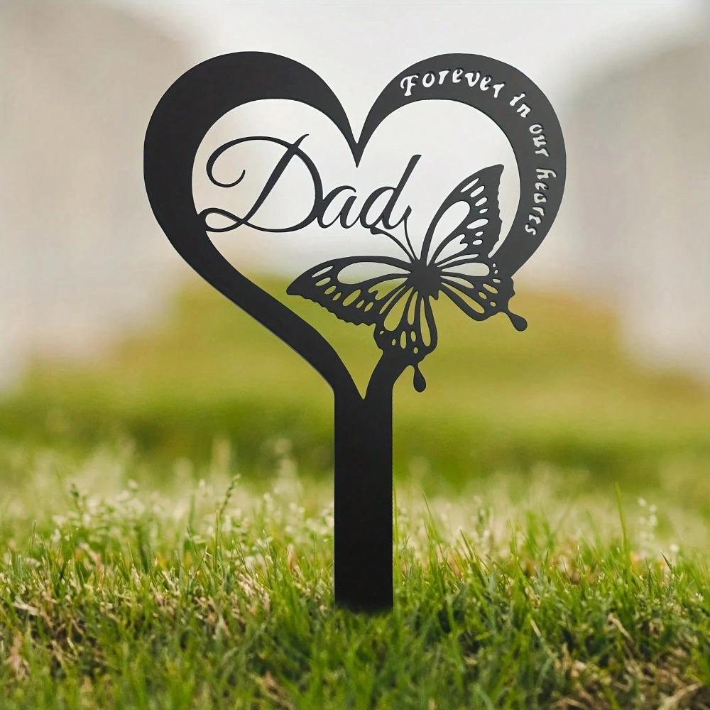 Metal Memorial Stake with Butterfly, Outdoor Cemetery Grave Decor, Sympathy Gift for Dad, Garden Art
Metal Memorial Stake with Butterfly, Outdoor Cemetery Grave Decor, Sympathy Gift for Dad, Garden Art