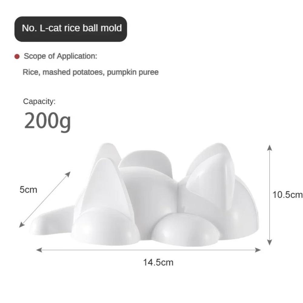 Creative Cat Shape Onigiri Molds DIY Food-grade Sushi Mold Reusable Cartoon Mashed Potato Mold Kitchen Use
Creative Cat Shape Onigiri Molds DIY Food-grade Sushi Mold Reusable Cartoon Mashed Potato Mold Kitchen Use