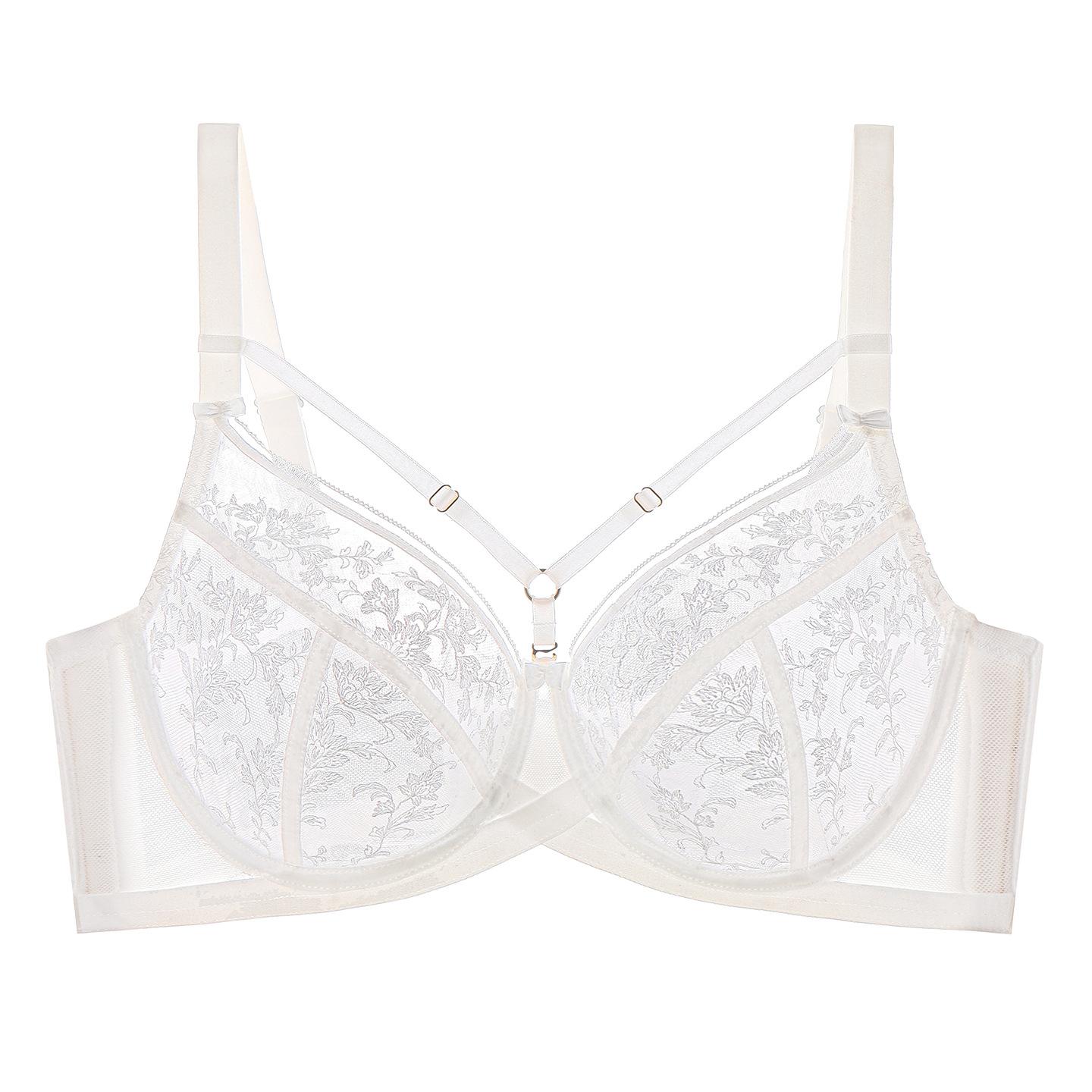 Thin and Beautiful Back Bra for Women Breathable Lace Sexy Bra Full Cup Soft Steel Ring Large-sized Underwear for Women 42/95E
Thin and Beautiful Back Bra for Women Breathable Lace Sexy Bra Full Cup Soft Steel Ring Large-sized Underwear for Women 42/95E