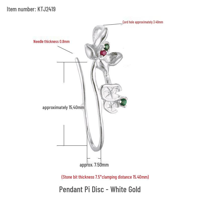 Ancient Gold S925 Sterling Silver Buckle Clip Pendant for Jadeite Jade Crystal Jewelry
Ancient Gold S925 Sterling Silver Buckle Clip Pendant for Jadeite Jade Crystal Jewelry