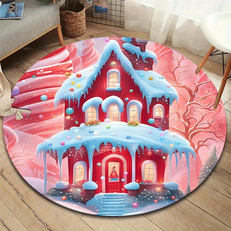 1pc Soft, Absorbent & Non-Slip Sweet Christmas Tree and House Round Rug, Perfect for Entryway, Living Room, Bedroom Decor, Machine Washable 80cm by 80cm
1pc Soft, Absorbent & Non-Slip Sweet Christmas Tree and House Round Rug, Perfect for Entryway, Living Room, Bedroom Decor, Machine Washable 80cm by 80cm