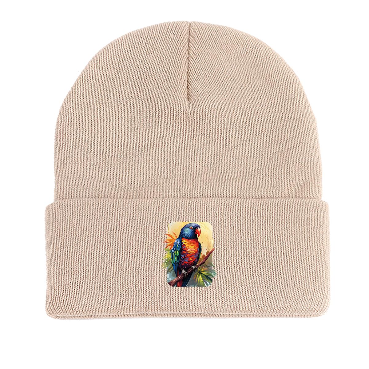 Colored Parrot Print Knit Cap Beanie, Animal Skullies Beanies Fit Stretchable Headwear Headwear Knitted Hat Beanie as the picture бежевый
Colored Parrot Print Knit Cap Beanie, Animal Skullies Beanies Fit Stretchable Headwear Headwear Knitted Hat Beanie as the picture бежевый