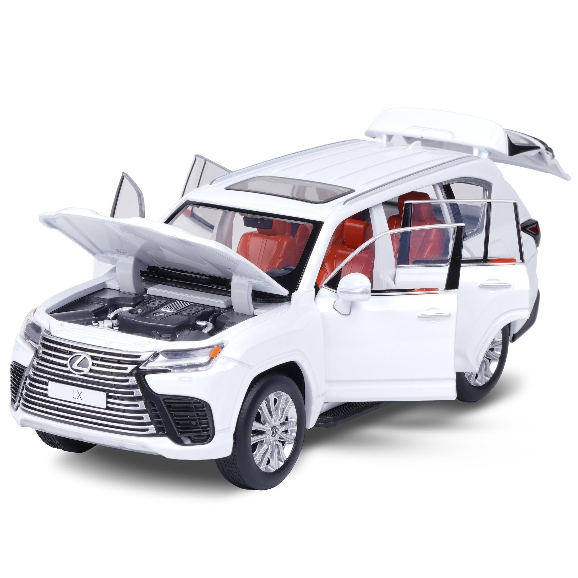 Новый 1/32 внедорожник Lexus LX600 из сплава, модель роскошного автомобиля, литые металлические внедорожники, модель автомобиля с высокой симуляцией со светом, детская игрушка, подарок белый
Новый 1/32 внедорожник Lexus LX600 из сплава, модель роскошного автомобиля, литые металлические внедорожники, модель автомобиля с высокой симуляцией со светом, детская игрушка, подарок белый