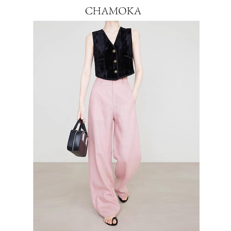 100% Linen Women s Old Money Style Slimming Straight-Leg Pants - White Casual Wide-Leg, Extended Length, 2026 New Style Pink
100% Linen Women s Old Money Style Slimming Straight-Leg Pants - White Casual Wide-Leg, Extended Length, 2026 New Style Pink